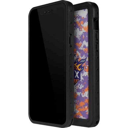 NBA Phoenix Suns Digi Camo iPhone 15 Waterproof Case